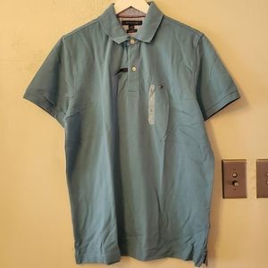 Tommy Hilfiger TH Flex Polo- dusky teal blue